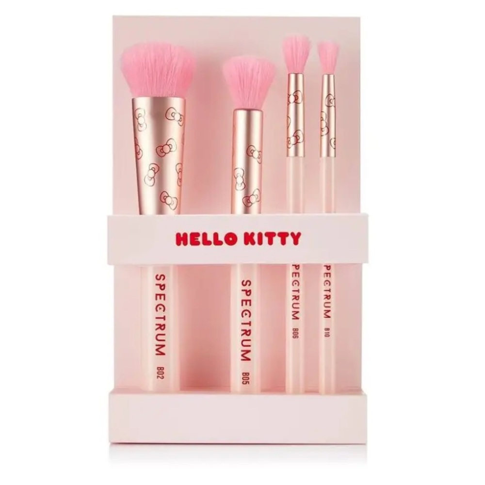 Spectrum Hello Kitty Brunch Menu 4 Piece Makeup Brush Set